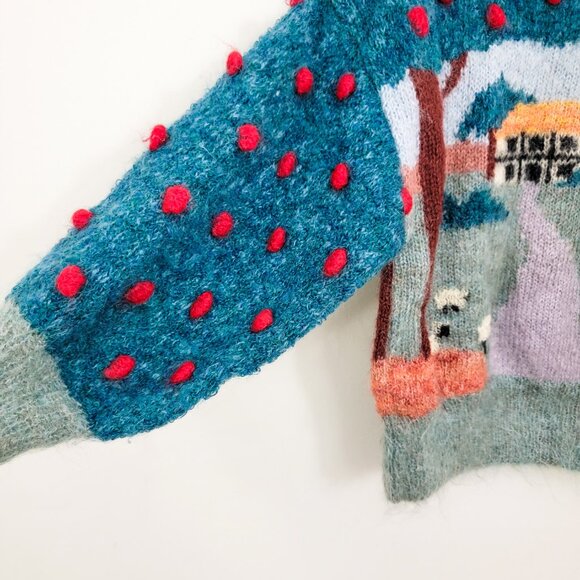 Vintage Susie Lee The Covent Garden Collection Hand Knit Bobble Mohair Sweater - Picture 9 of 10
